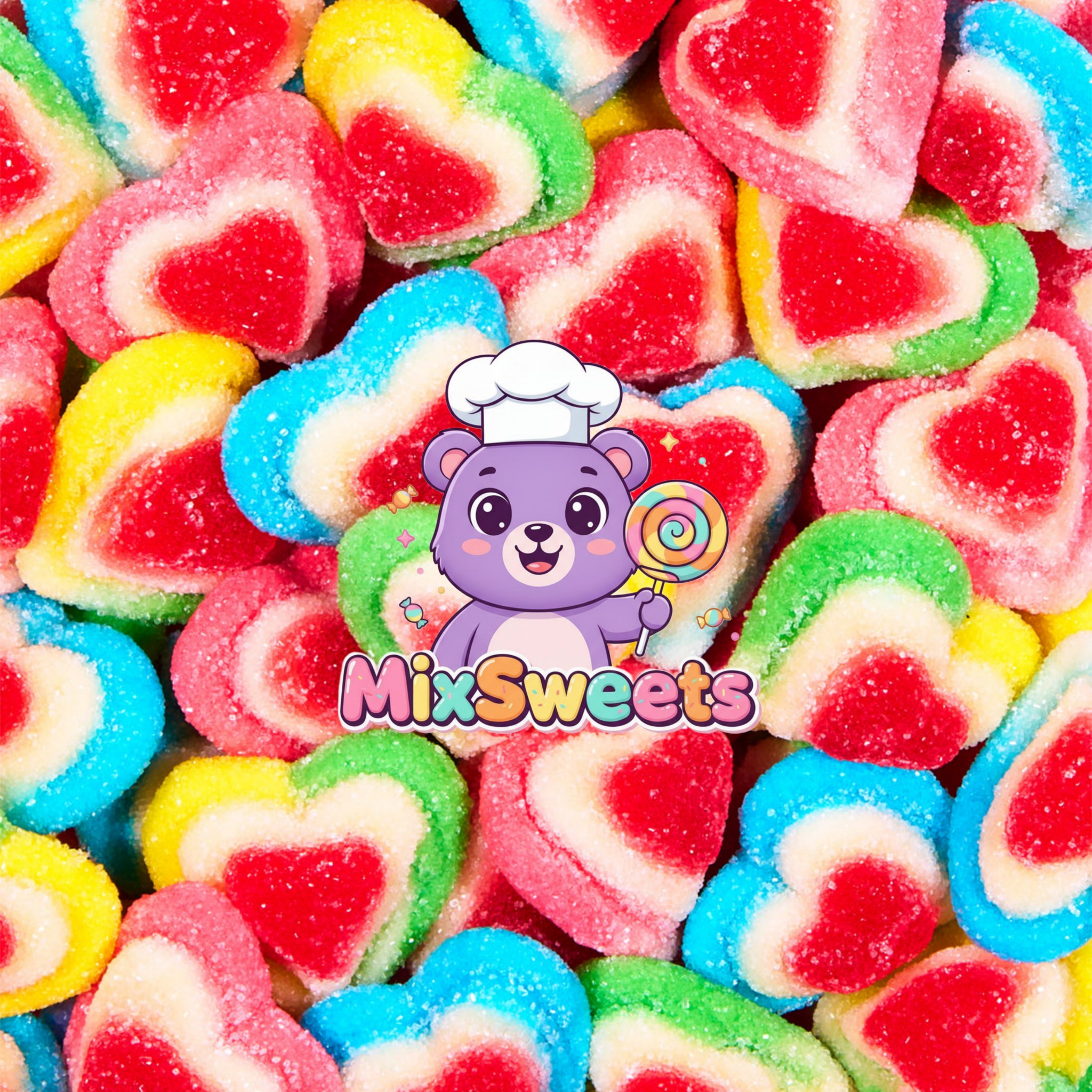 CCF Gummy Hearts Sweet Tub CCF Gummy Hearts Sweet Tub