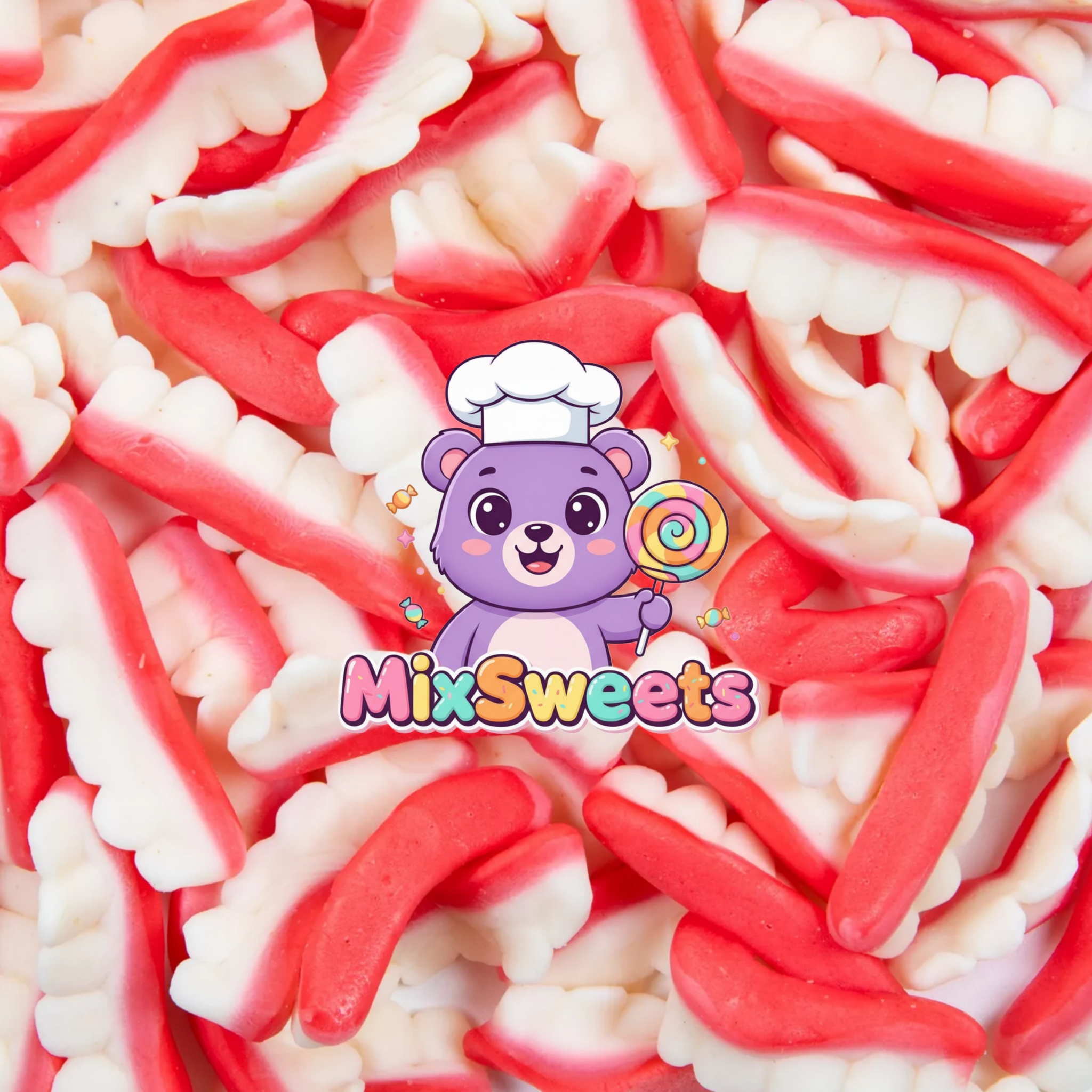 CCF Gummy Teeth Sweet Tub CCF Gummy Teeth Sweet Tub