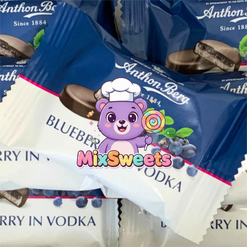 Anthon Berg Blueberry in Vodka Chocolate Covered Marzipan