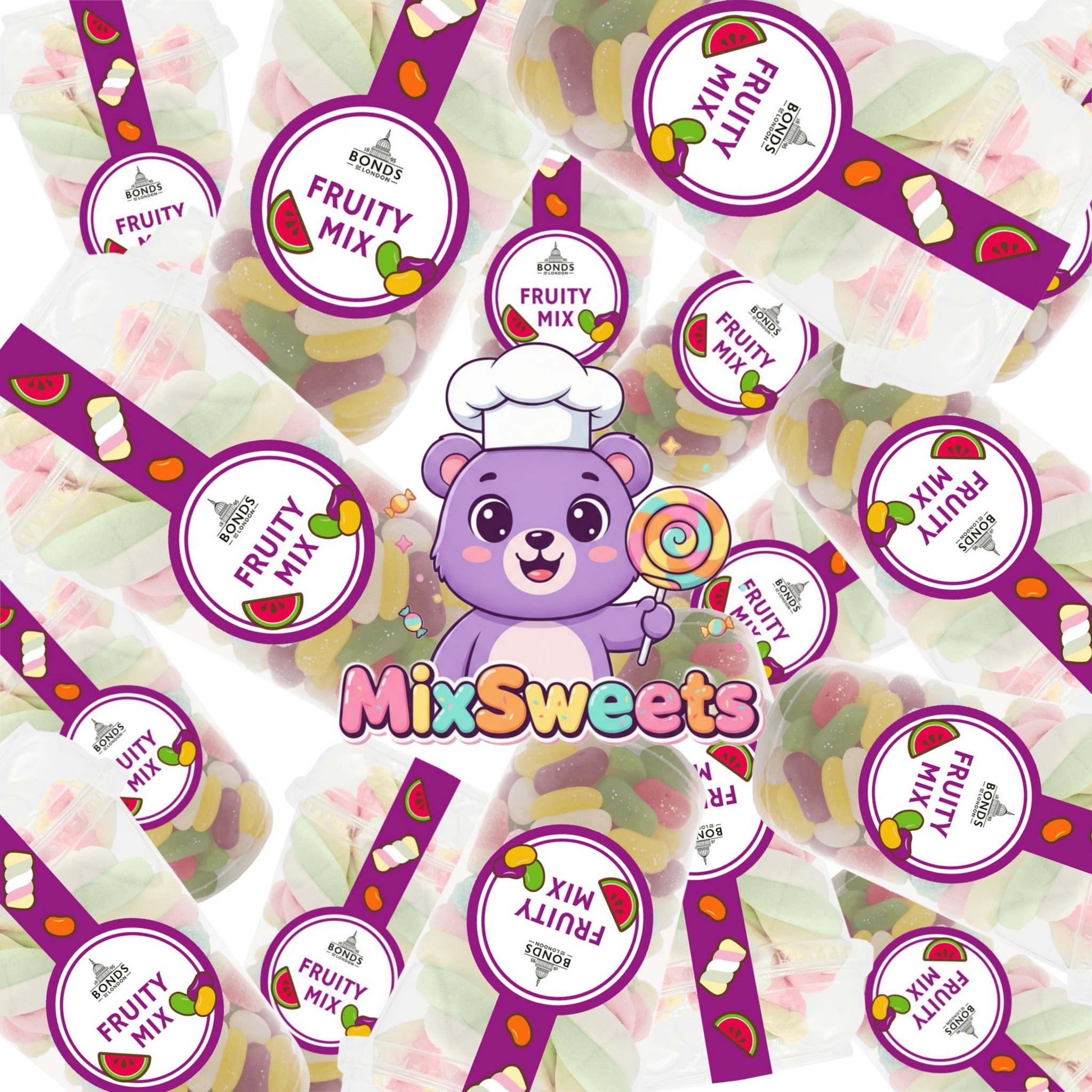 Bonds Fruity Mix Candy Cup Bonds Fruity Mix Candy Cup
