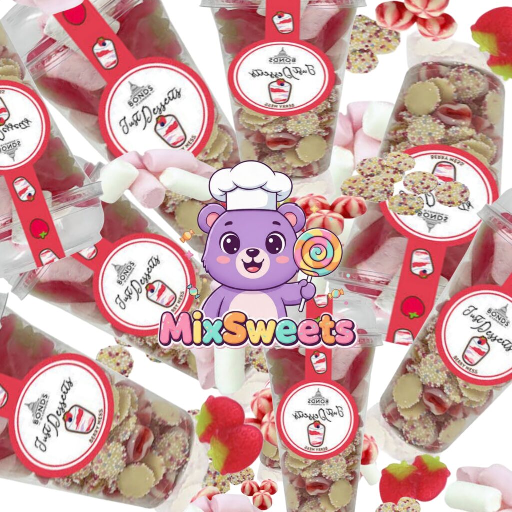 Bonds Just Desserts Berry Mess Mix Candy Cup