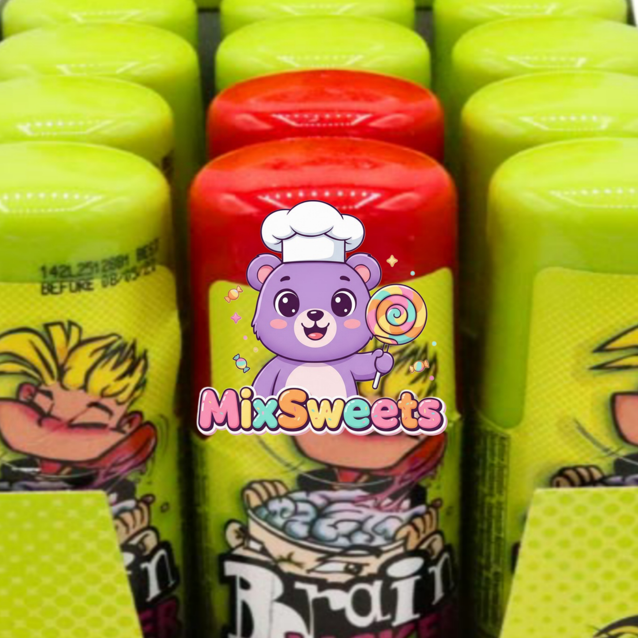 Brain Licker Blue Raspberry & Sour Strawberry Flavour Brain Licker Blue Raspberry & Sour Strawberry Flavour