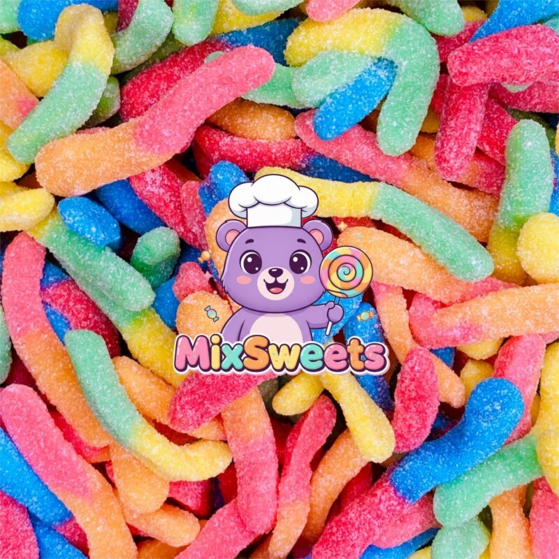 Candy Realms Sour Mini Worms Tub
