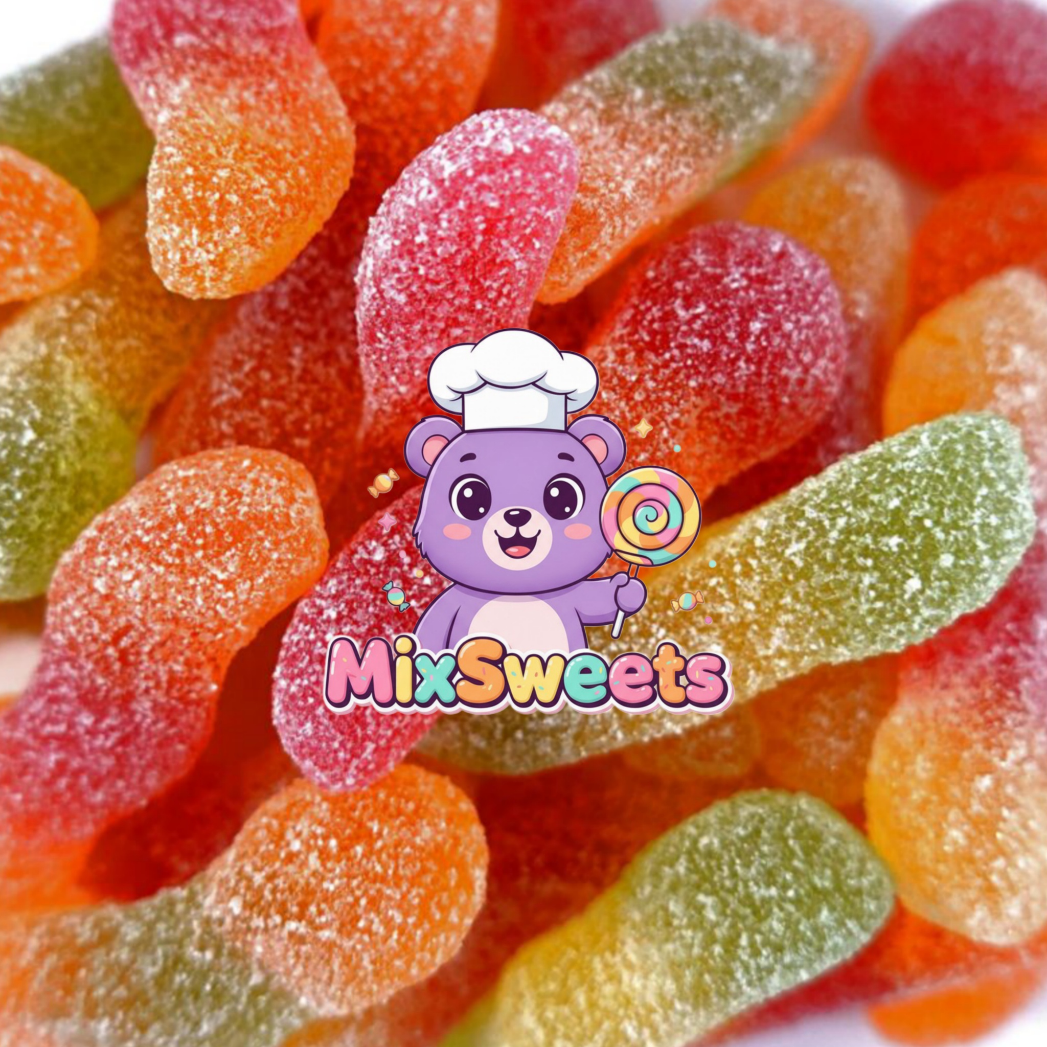 Candy Realms Sour Worms Tub Candy Realms Sour Worms Tub
