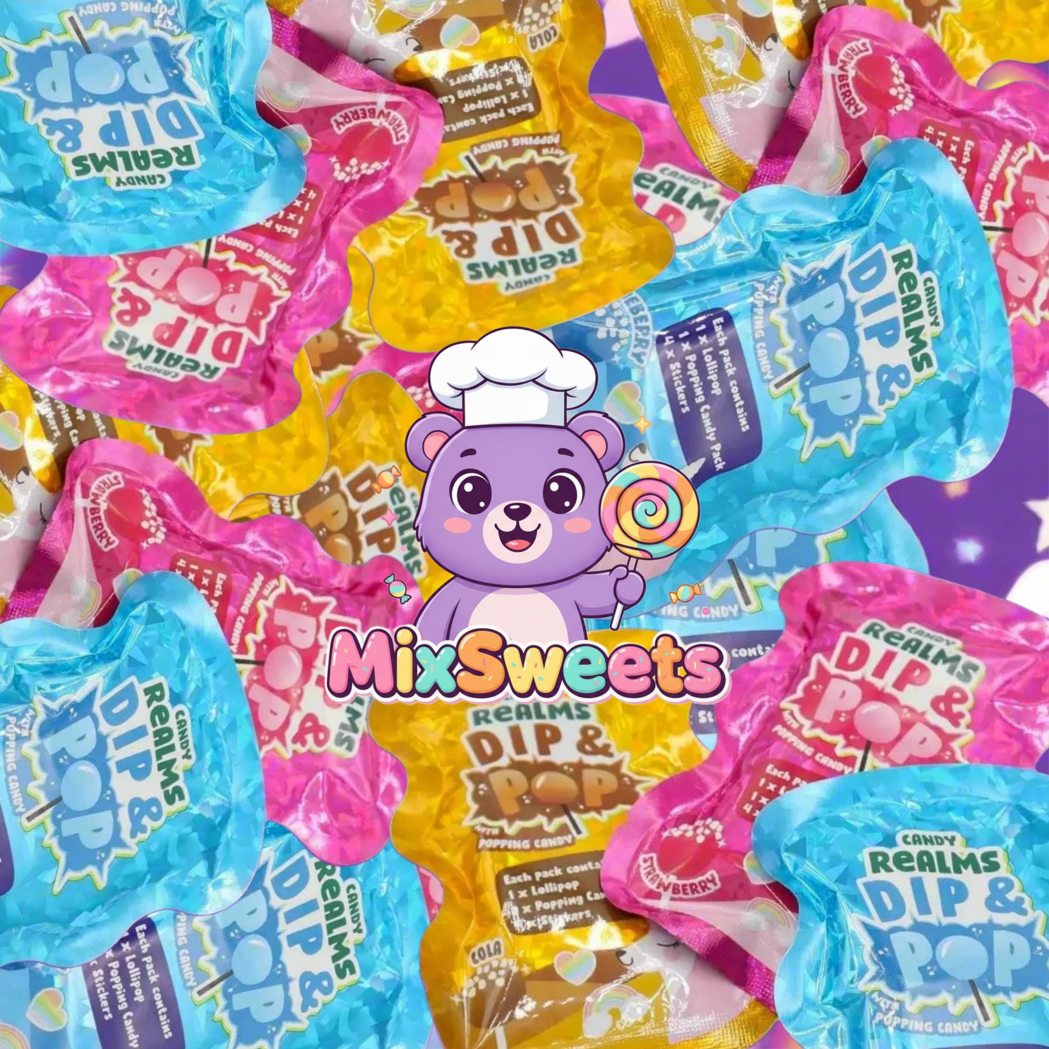Candy Realms Unicorn Dip N Pop Candy Realms Unicorn Dip N Pop