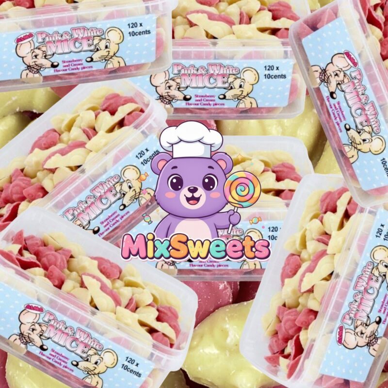 Hannah’s Pink & White Mice Tub