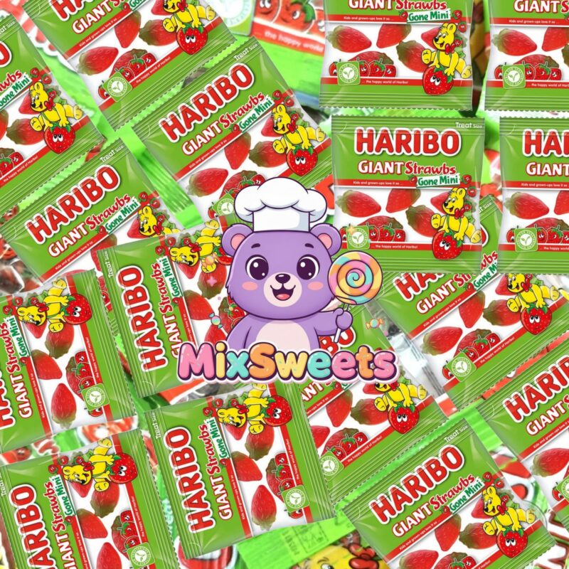Haribo Giant Strawbs Gone Mini Bags