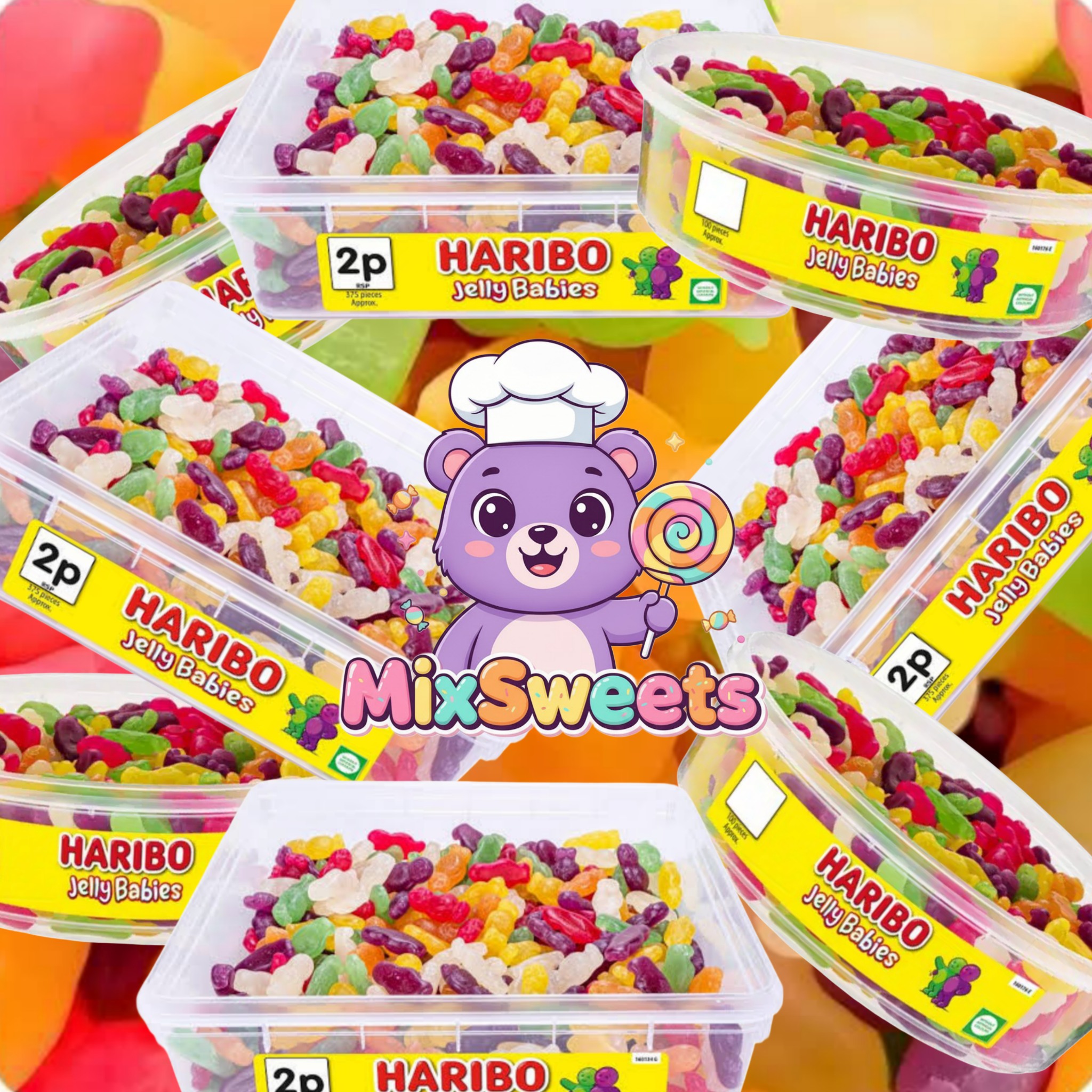 Haribo Jelly Babies Tub Haribo Jelly Babies Tub