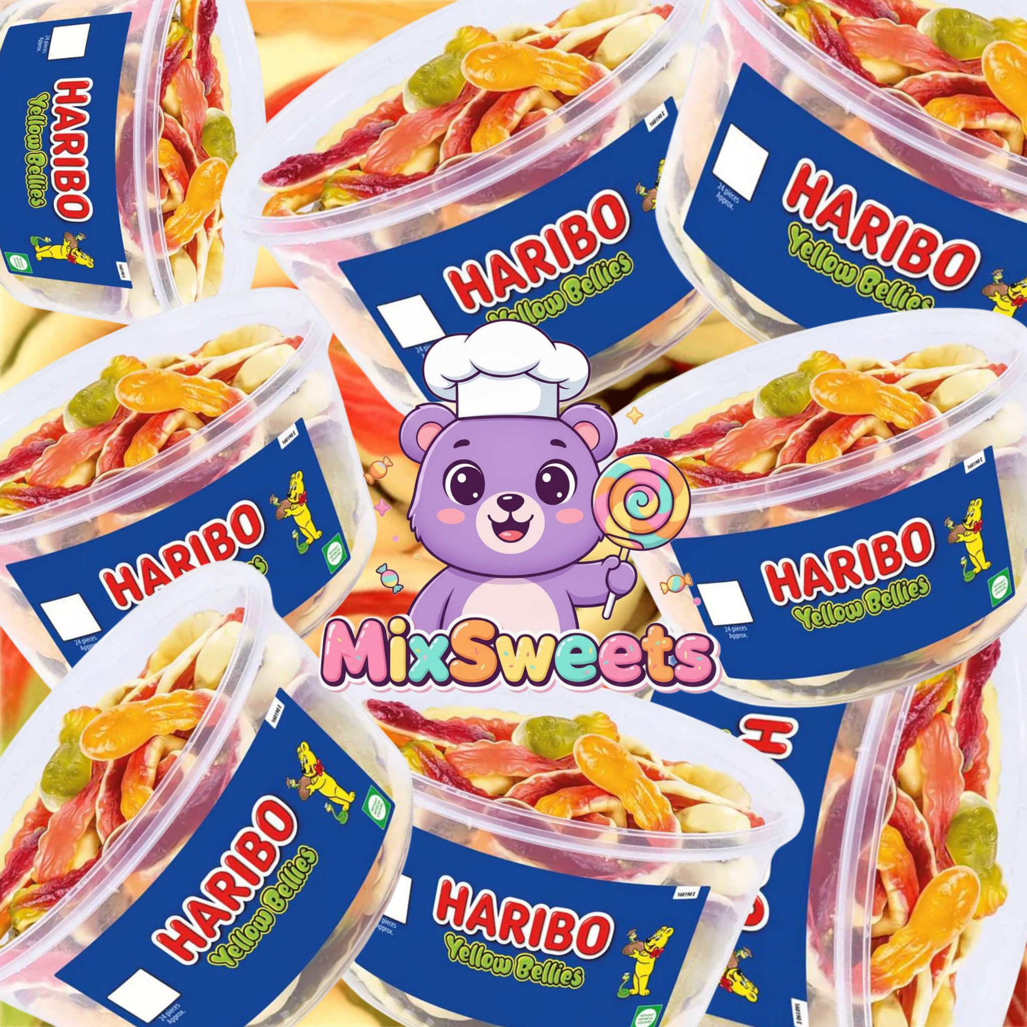 Haribo Yellow Bellies Tubs Haribo Yellow Bellies Tubs