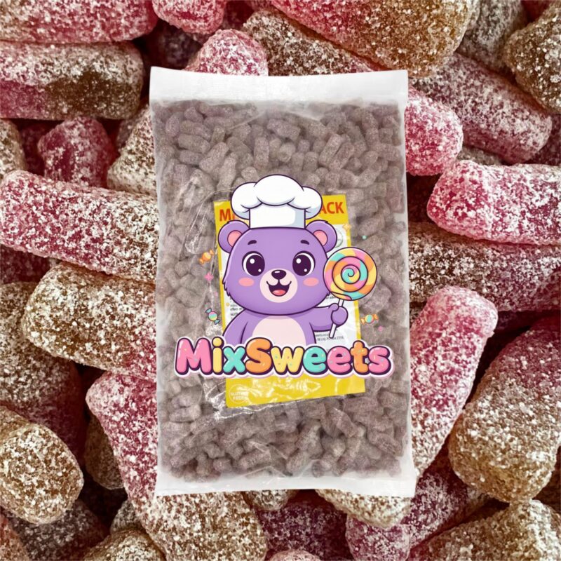 Kingsway Mega Value Vegan Fizzy Cherry Cola Bottles Bag