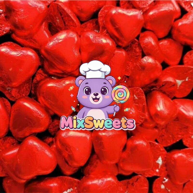 Kingsway Red Foiled Milk Chocolate Hearts