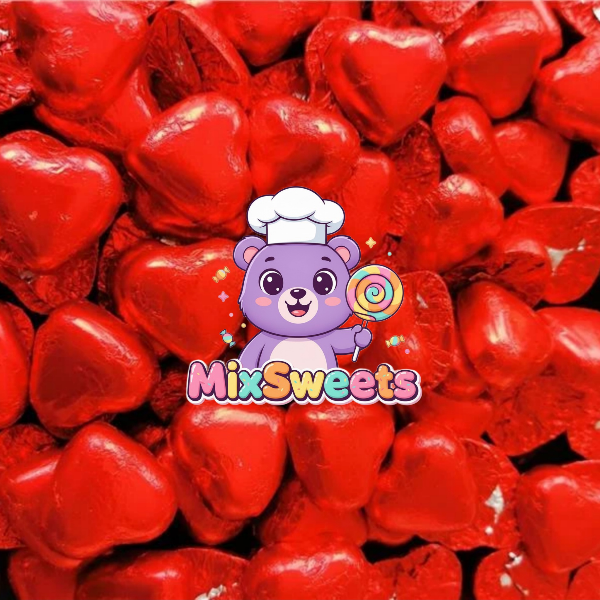 Kingsway Red Foiled Milk Chocolate Hearts Kingsway Red Foiled Milk Chocolate Hearts