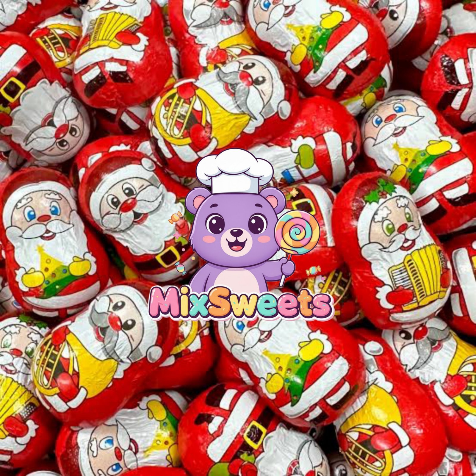 Lindt Milk Chocolate Santa Mini Lindt Milk Chocolate Santa Mini