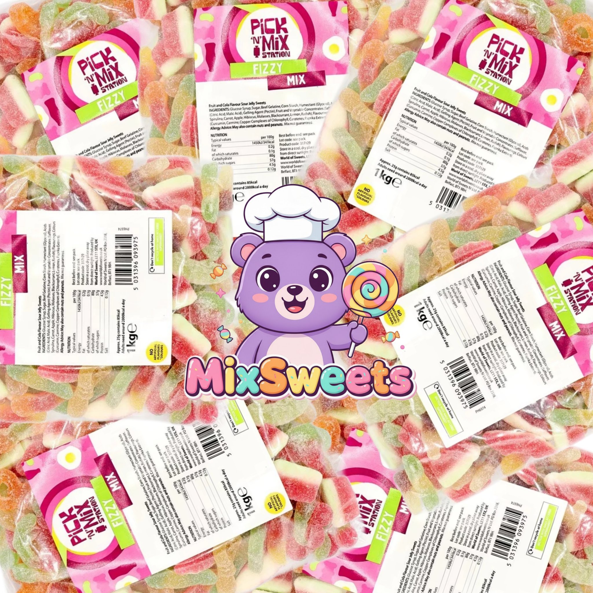 Pick n Mix Station Fizzy Mix Bag Pick n Mix Station Fizzy Mix Bag