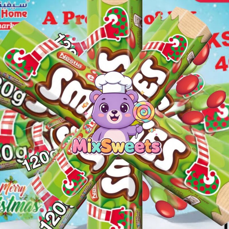 Smarties Elf Treats Milk Chocolate Giant Tube Mix Sweets