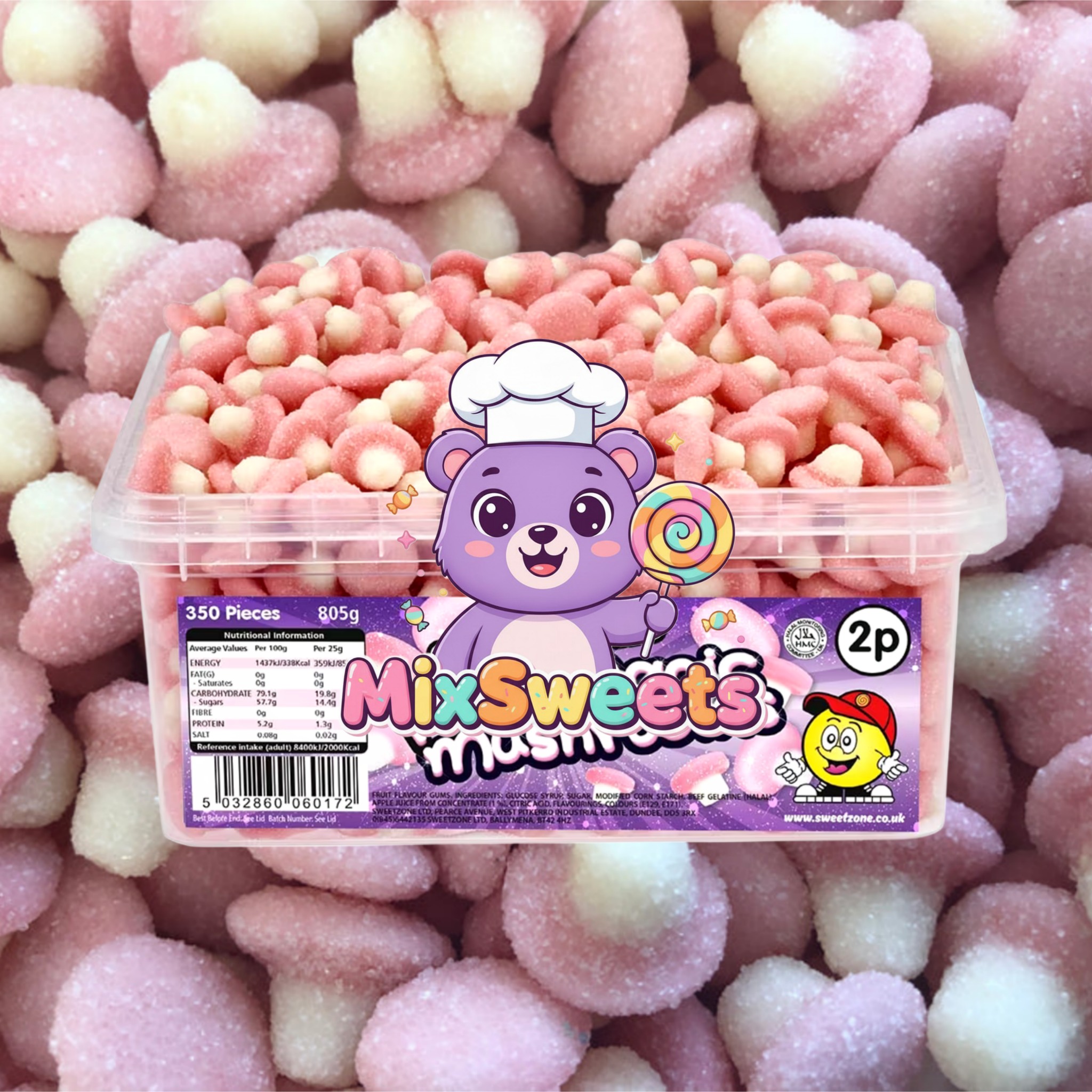 Sweetzone Magic Mushrooms 2p Tub Sweetzone Magic Mushrooms 2p Tub