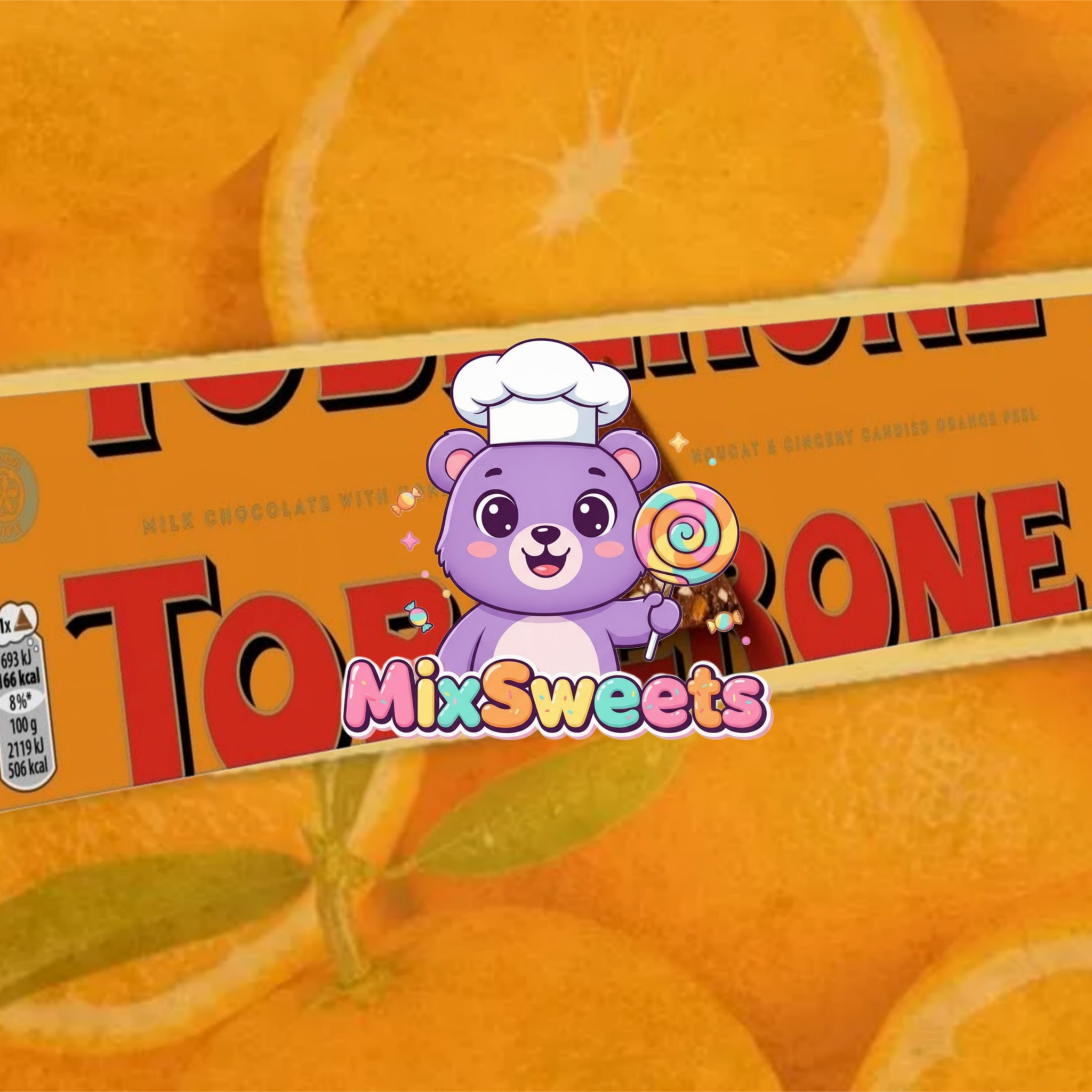 Toblerone Orange Twist Milk Chocolate Bar Toblerone Orange Twist Milk Chocolate Bar