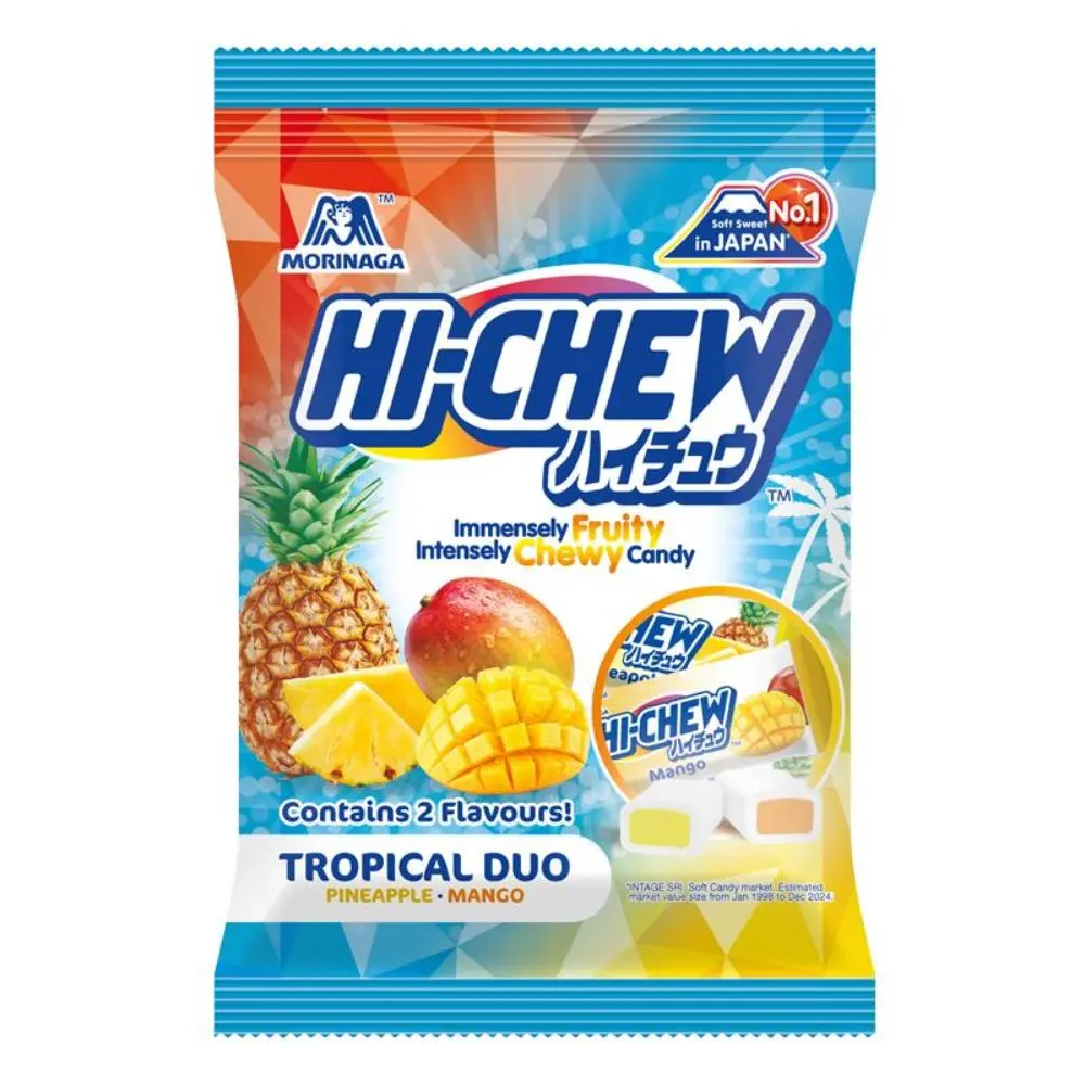 320069 Hi-Chew Tropical Mix Bag 80g - Image 1