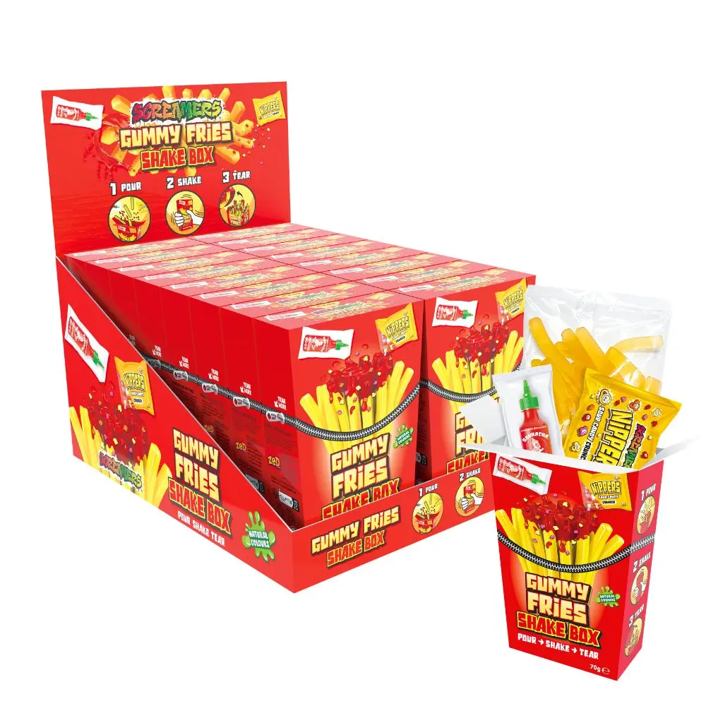 320673 Zed Candy Screamers Gummy Fries Shake Box - Image 1